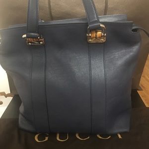 ❤️LIKE NEW! Gucci Bamboo Detail Leather Tote❤️